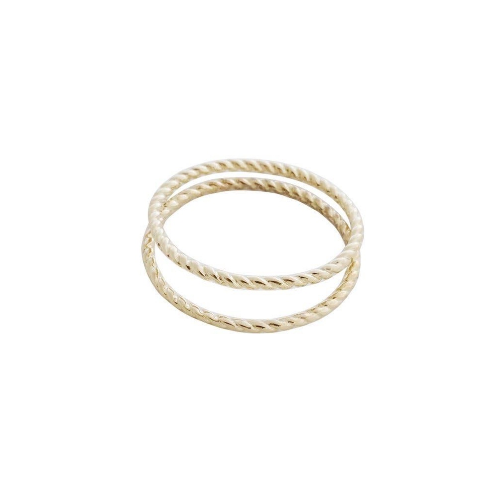 Twisted Dainty Ring Set